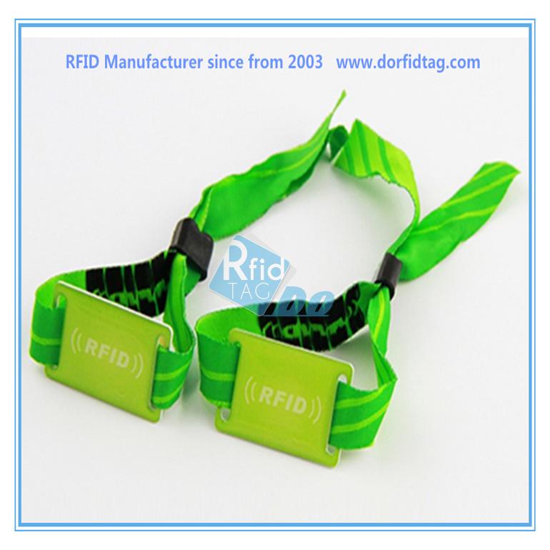 Popular and stylish custom rfid fabric woven wristband